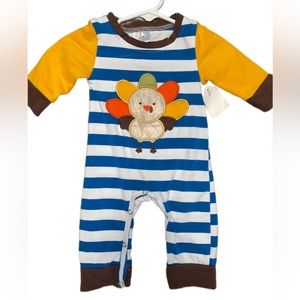 Marie Nicole Thanksgiving Turkey Romper